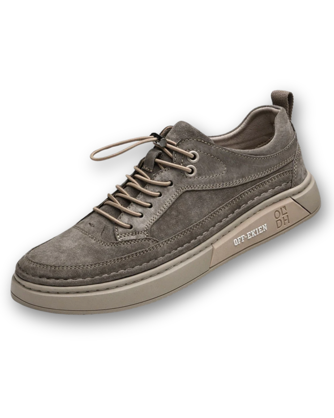 (PAGUE 1 LEVE 2) Sapatênis Masculino Em Couro Premium Off-Ekien + BRINDE