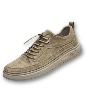 (PAGUE 1 LEVE 2) Sapatênis Masculino Em Couro Premium Off-Ekien + BRINDE