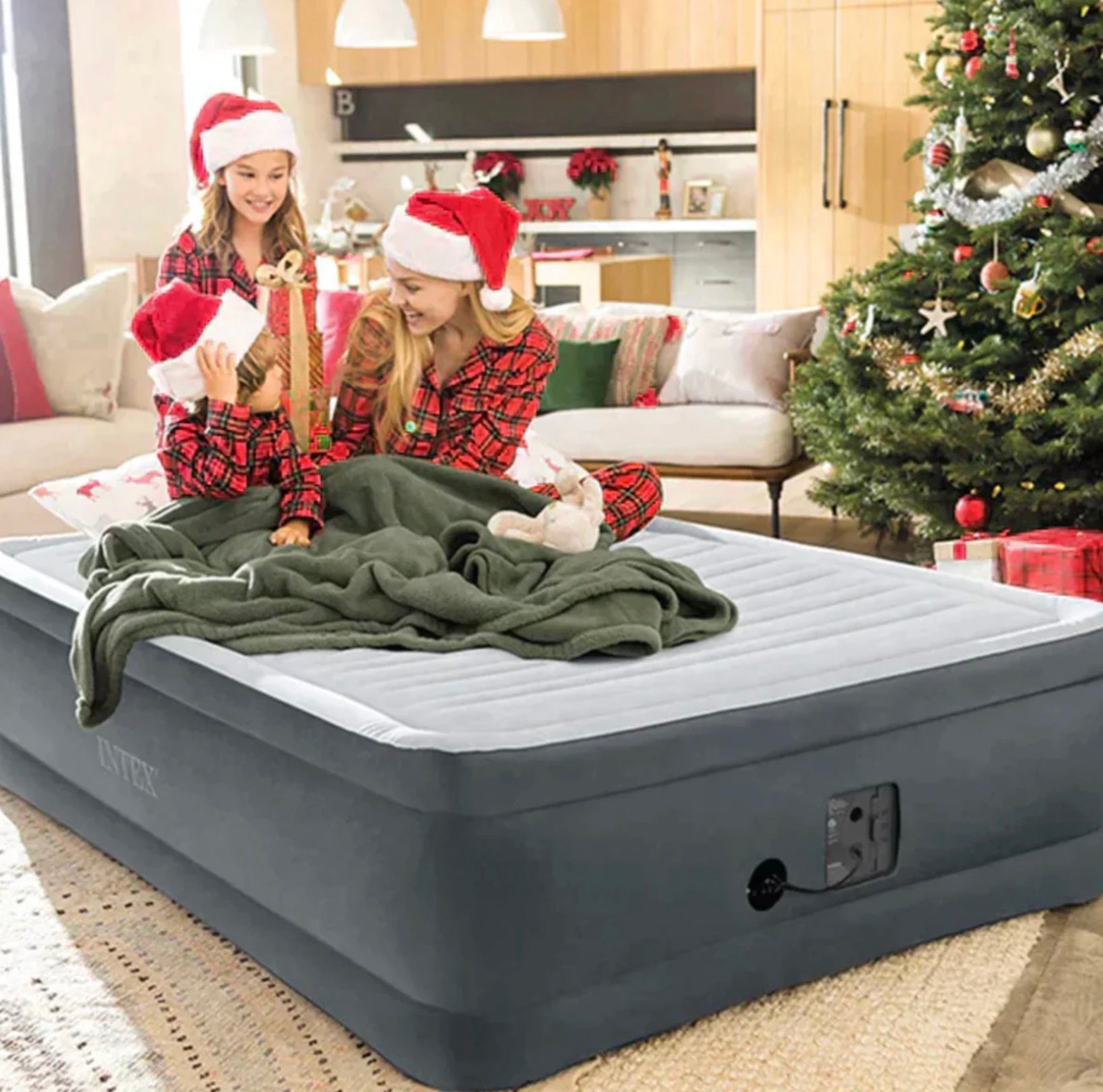 Colchão Inflável com Cabeceira de Brinde - 110V ou 220V